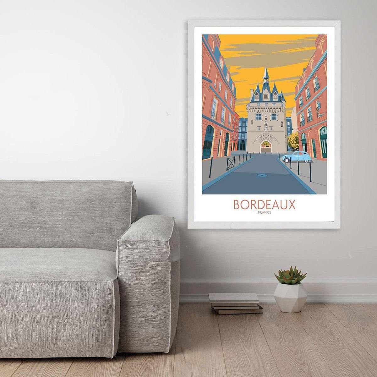 Bordeaux Tourist Poster, France, Wall Art