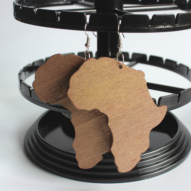 Exaggerated Fashion Laser Engraving Log Color Vintage Africa