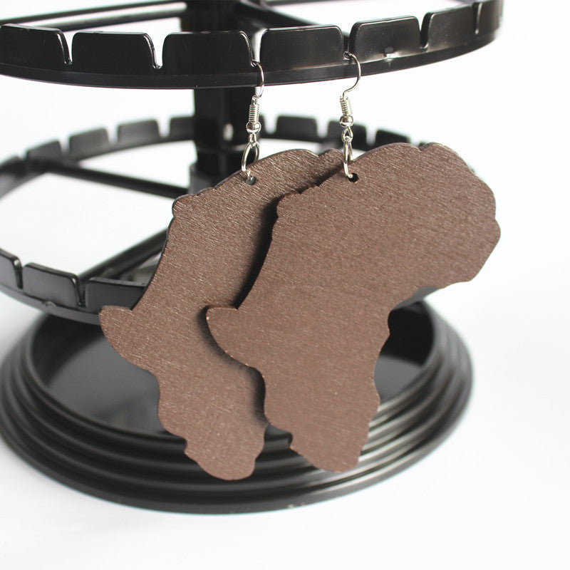 Exaggerated Fashion Laser Engraving Log Color Vintage Africa