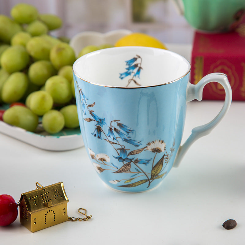 Bone China Mug, Ceramic Mug, Large Capacity Water Cup