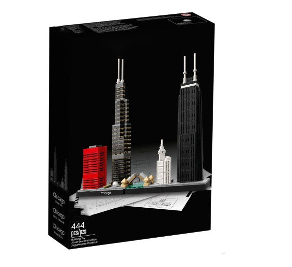Architecture Paris Dubai London Sydney Chicago Shanghai Building Blocks Kit Bricks Classic City Model Kid Toys For Children Gift