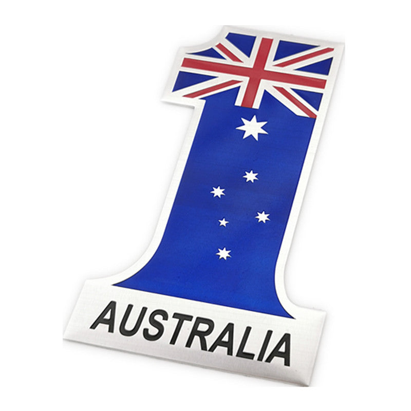 Car Personality Stickers 3 Dstereo Metal Sticker worlwide Flag Car Body Sticker Scratch Stickers