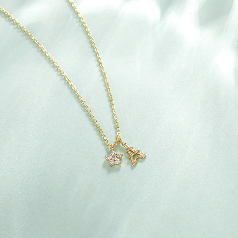 Eiffel Tower Star Female Necklace