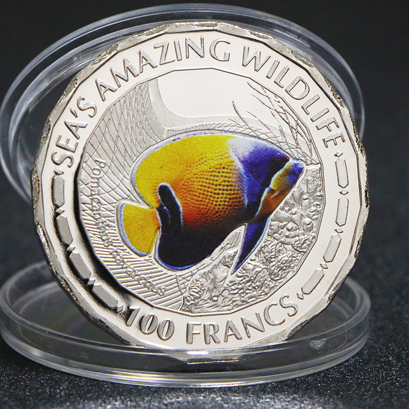 Africa Tropical Fish Commemorative Coin Marine Animals