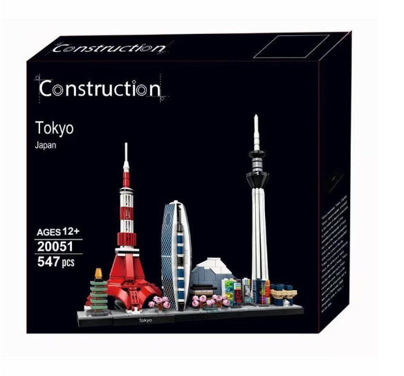 Architecture Paris Dubai London Sydney Chicago Shanghai Building Blocks Kit Bricks Classic City Model Kid Toys For Children Gift