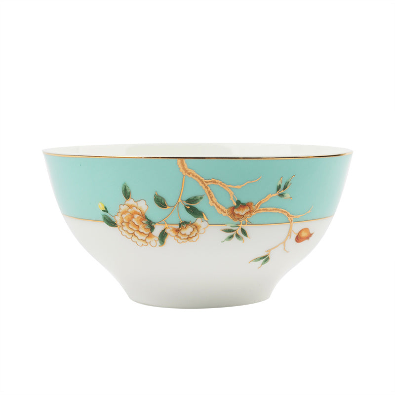 Bone China European Style Antique Household Tableware Bowl And Plate