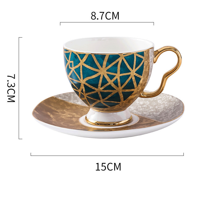 Bone China Coffee Cup and Saucer Set