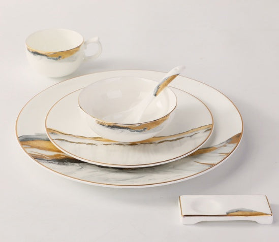 Bone China Hotel Tableware Set Chinese Style