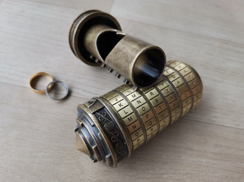 Da Vinci Combination Lock Bronze Precision Edition