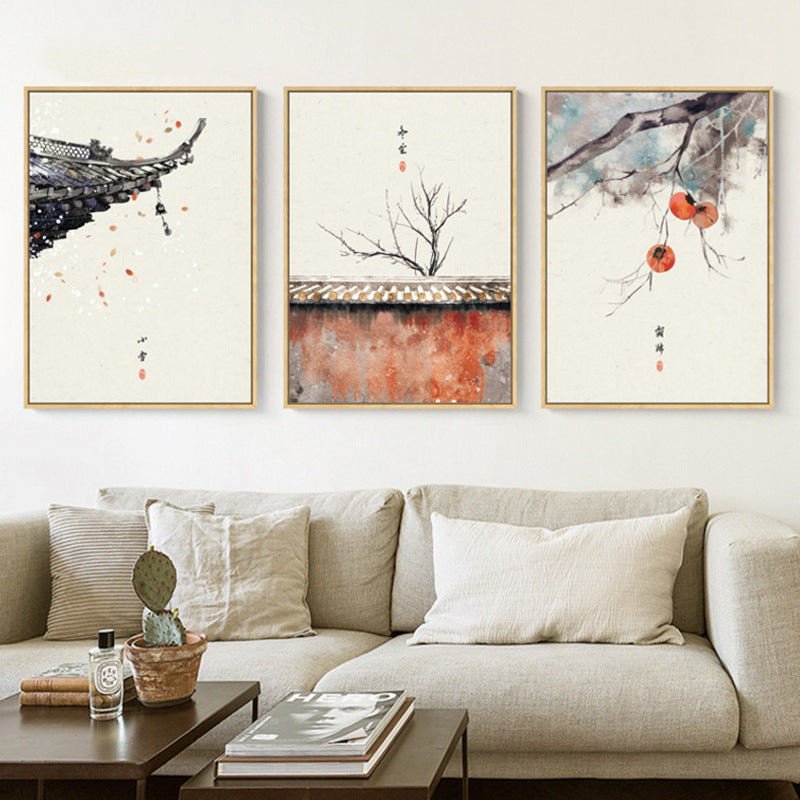 China 24 Solar Terms Landscape Canvas Painting Core