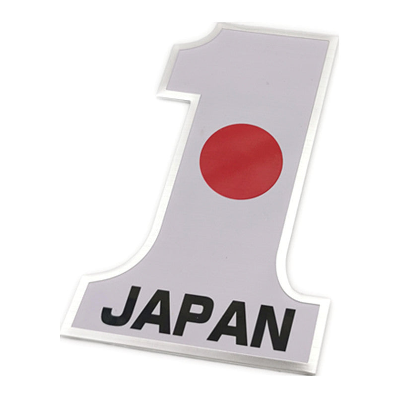 Car Personality Stickers 3 Dstereo Metal Sticker worlwide Flag Car Body Sticker Scratch Stickers