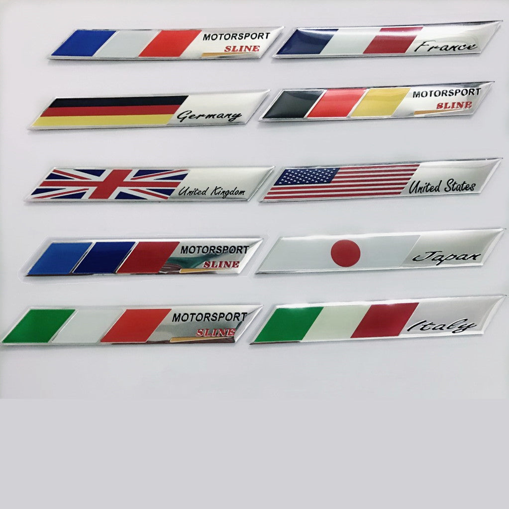 German Flag Modified Car Sign