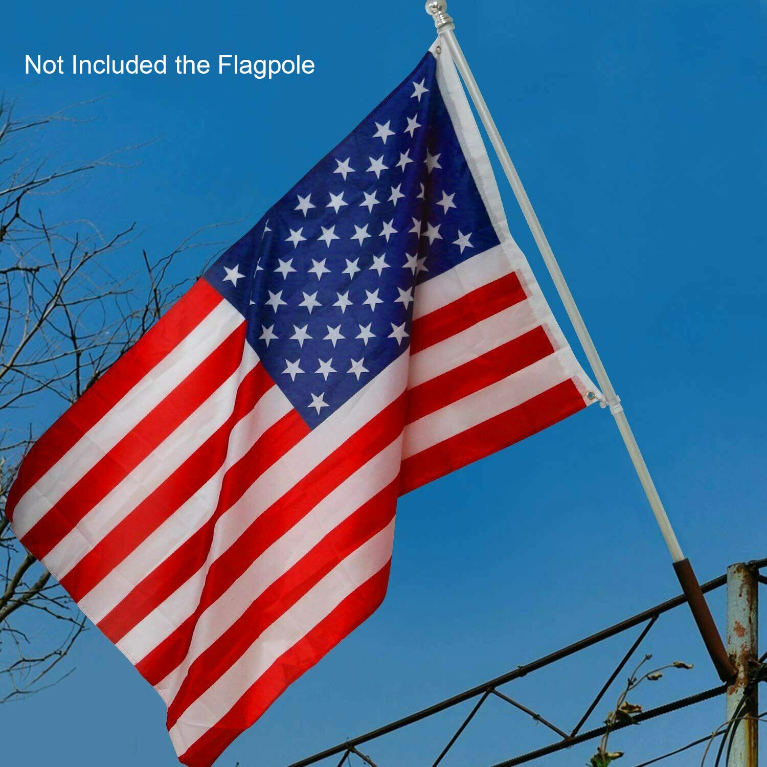 American Flags For Outside 3X5 FT USA Flag - Premium US Flag 90X150cm Heavy Duty Outdoor Large Nylon Flag Stars With Brass Grommets