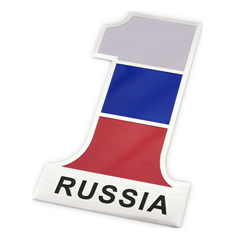 Car Personality Stickers 3 Dstereo Metal Sticker worlwide Flag Car Body Sticker Scratch Stickers