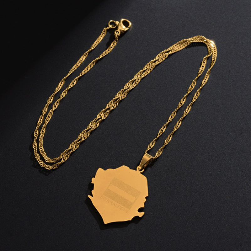 European And American Fashion Stainless Steel Africa St. Vincent