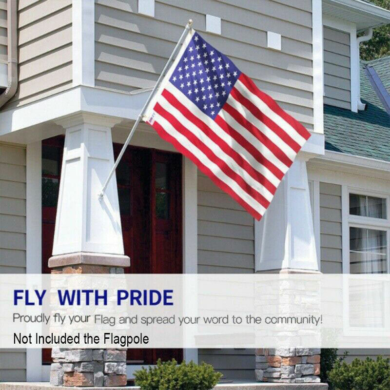 American Flags For Outside 3X5 FT USA Flag - Premium US Flag 90X150cm Heavy Duty Outdoor Large Nylon Flag Stars With Brass Grommets