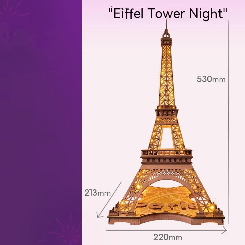Eiffel Tower Wooden 3D Puzzle Model