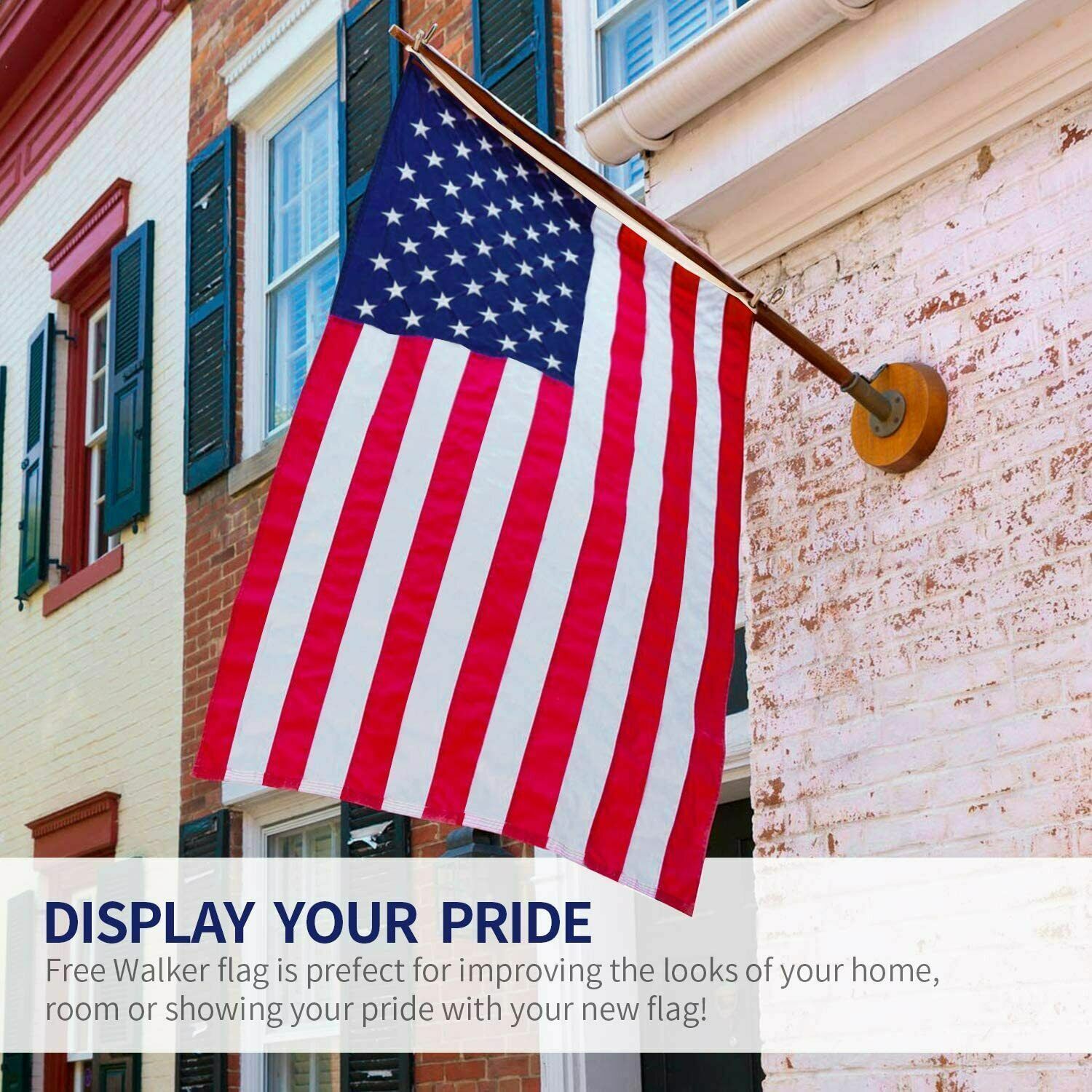American Flags For Outside 3X5 FT USA Flag - Premium US Flag 90X150cm Heavy Duty Outdoor Large Nylon Flag Stars With Brass Grommets