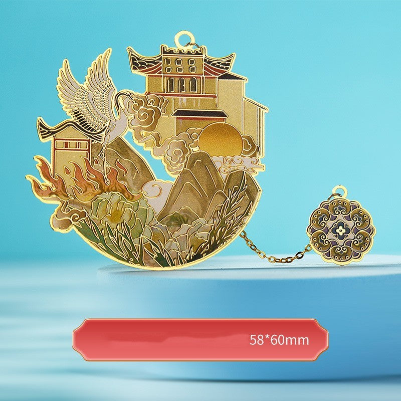 Metal Bookmark China-Chic Color Printing Handbook Tourist Souvenir