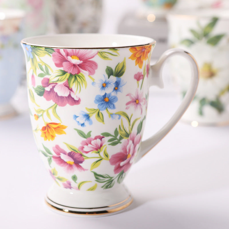 Household Creative Bone China Mark Office Cup