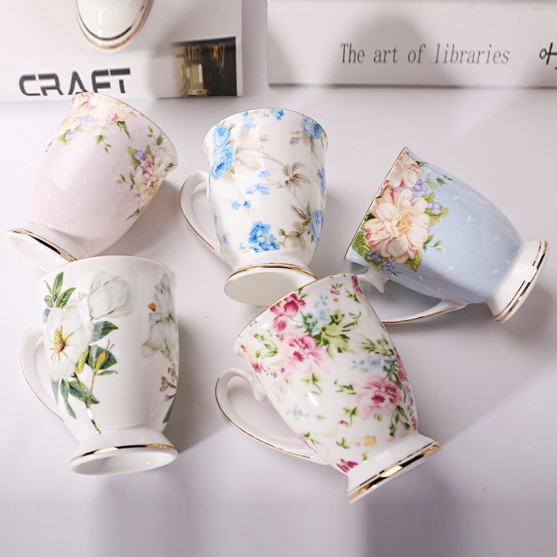 Household Creative Bone China Mark Office Cup