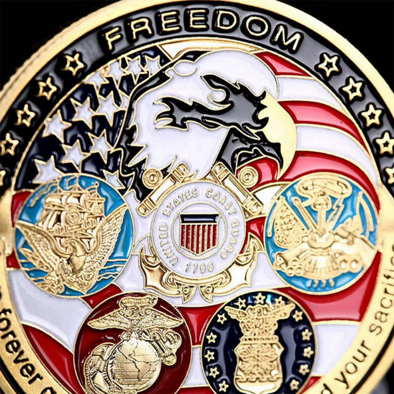 Liberty Letter Commemorative Coin Five Great Military States