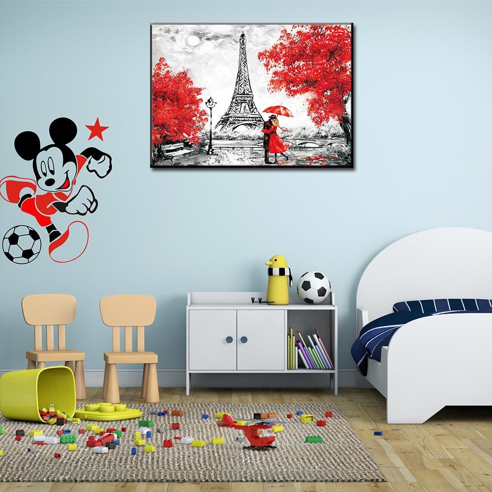Modern Paris Tower Decoration Painting