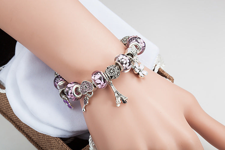 Eiffel Tower Pendant Bracelet