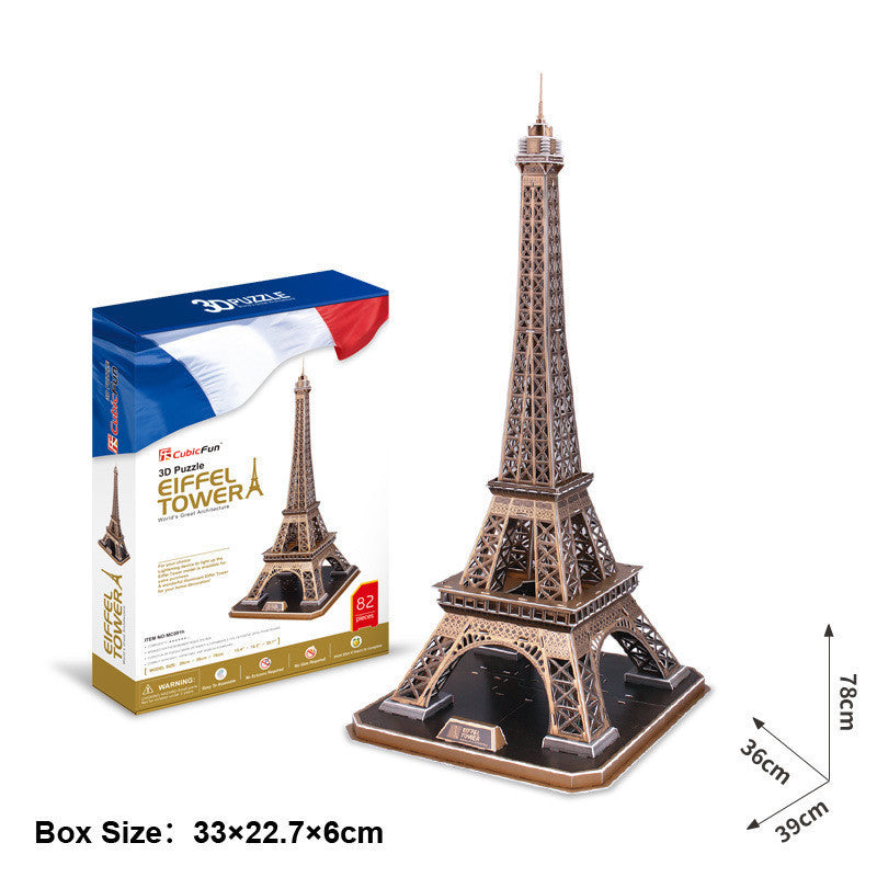 Three-dimensional Puzzle Paris Eiffel Tower