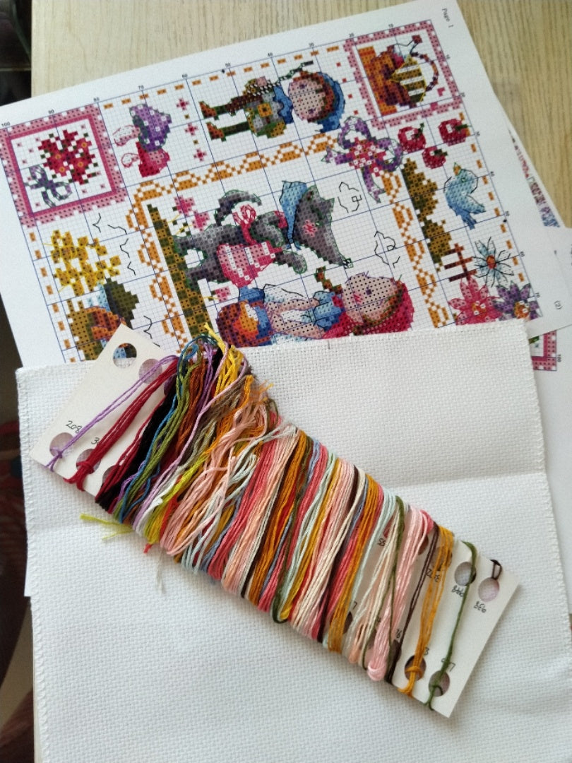 London cross stitch decorative painting