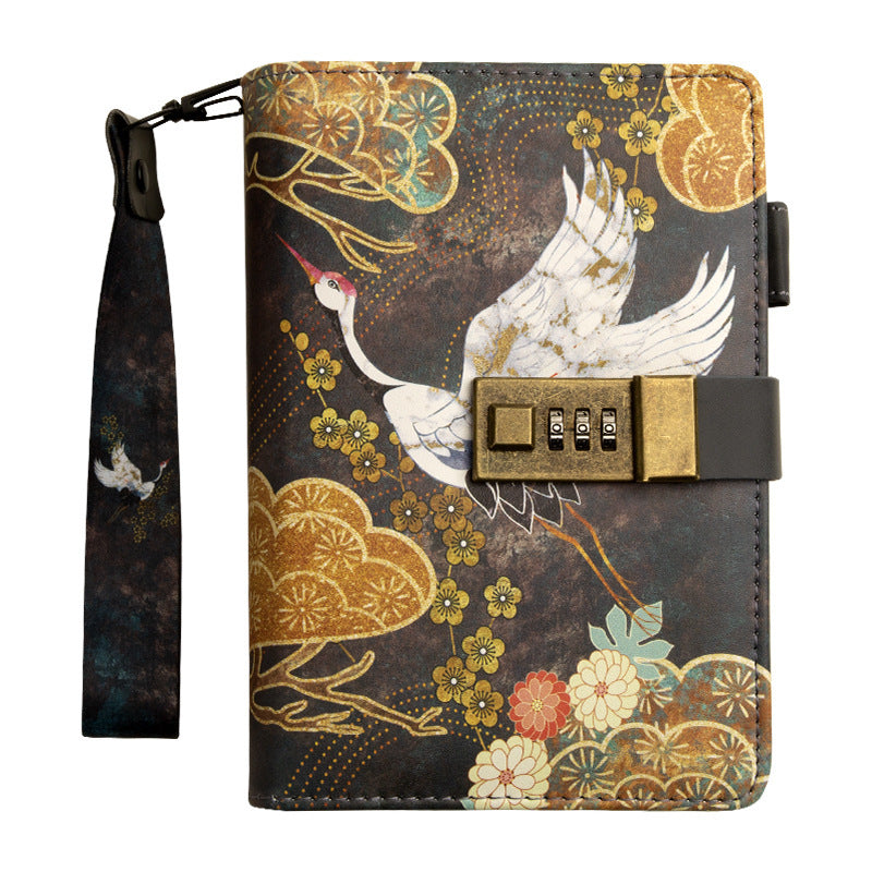 China-Chic Gift A6 Ancient Style Password Diary Notebook With Lock
