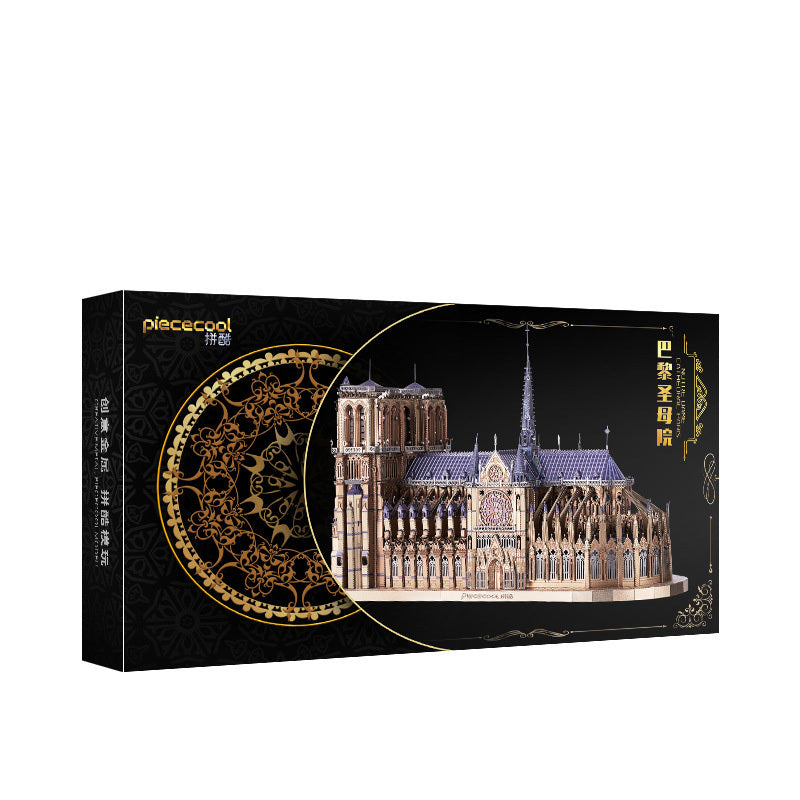 Notre Dame De Paris 3D Three-dimensional DIY Metal Model Building Assembly Creative