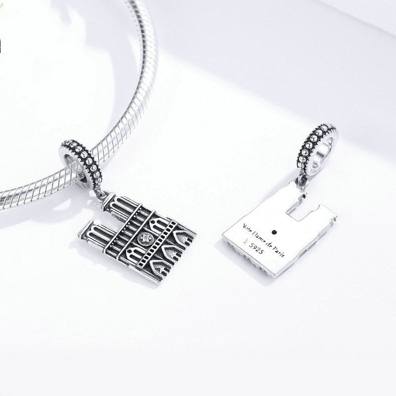 Notre Dame De Paris S925 Sterling Silver Pendant