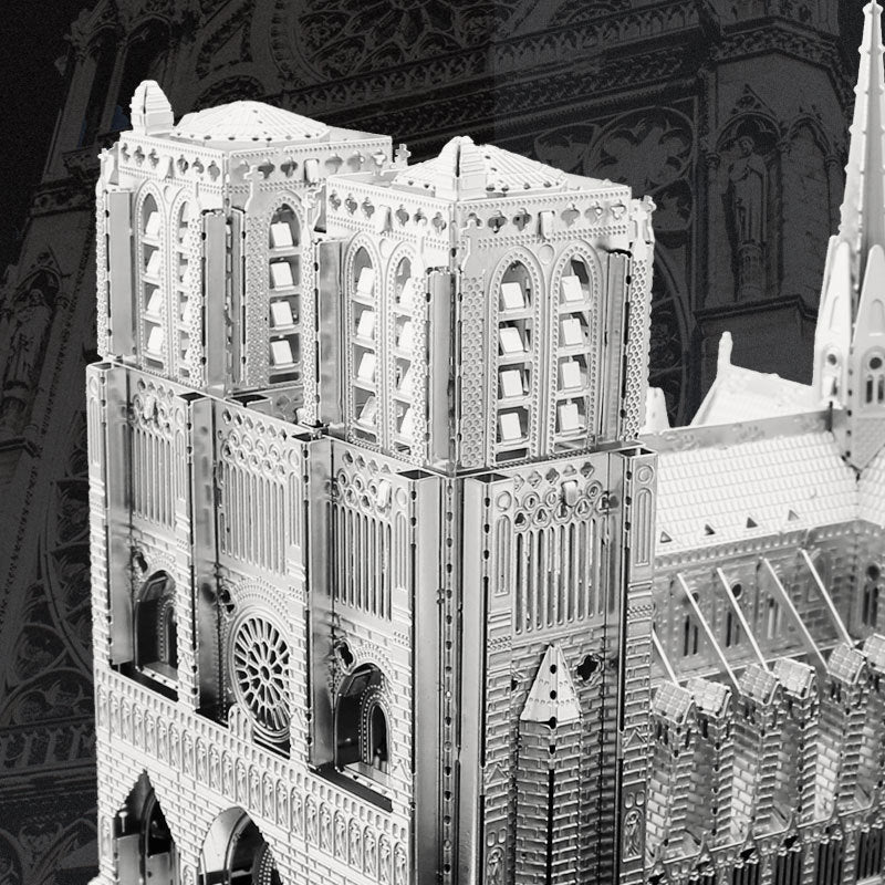 3D Metal Assembly Model Diy Puzzle Notre Dame De Paris