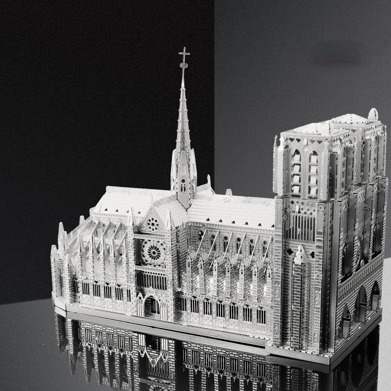 3D Metal Assembly Model Diy Puzzle Notre Dame De Paris
