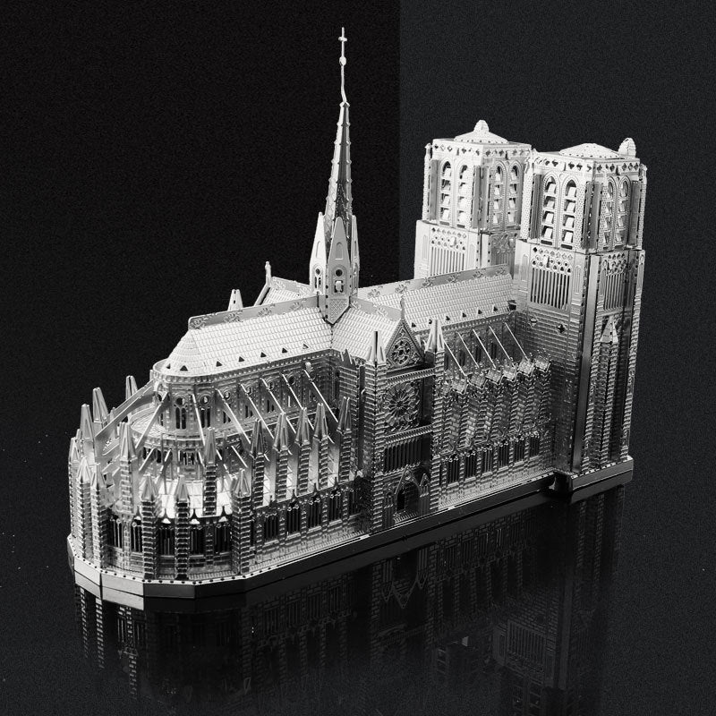 3D Metal Assembly Model Diy Puzzle Notre Dame De Paris