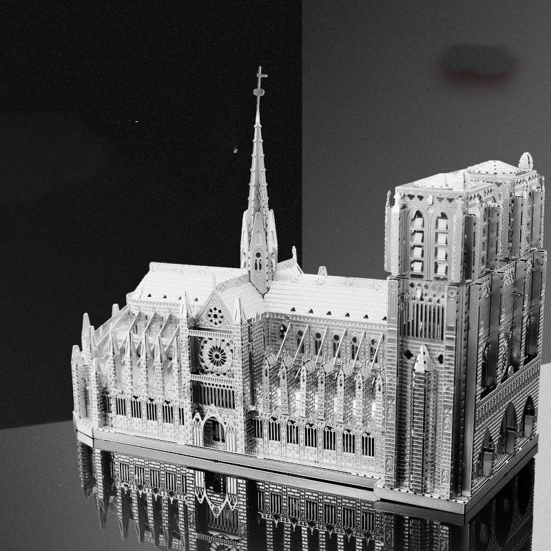 3D Metal Assembly Model Diy Puzzle Notre Dame De Paris