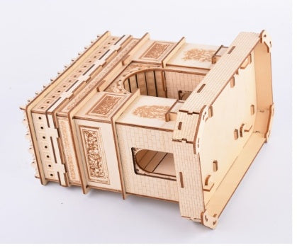 Laser Cut Wooden Three-Dimensional Jigsaw Puzzle Color Box Arc De Triomphe Paris