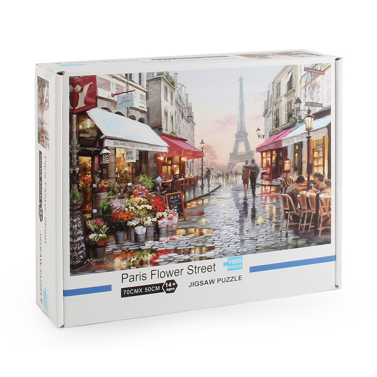 Eiffel Tower Flower Street Jigsaw