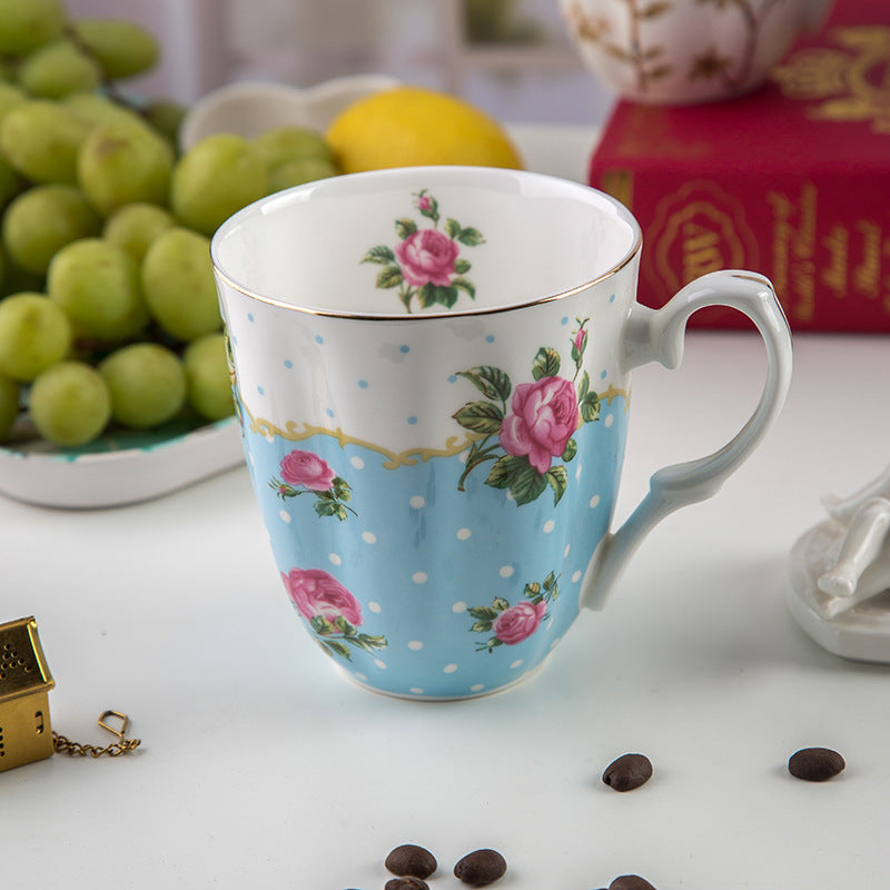 Bone China Mug, Ceramic Mug, Large Capacity Water Cup