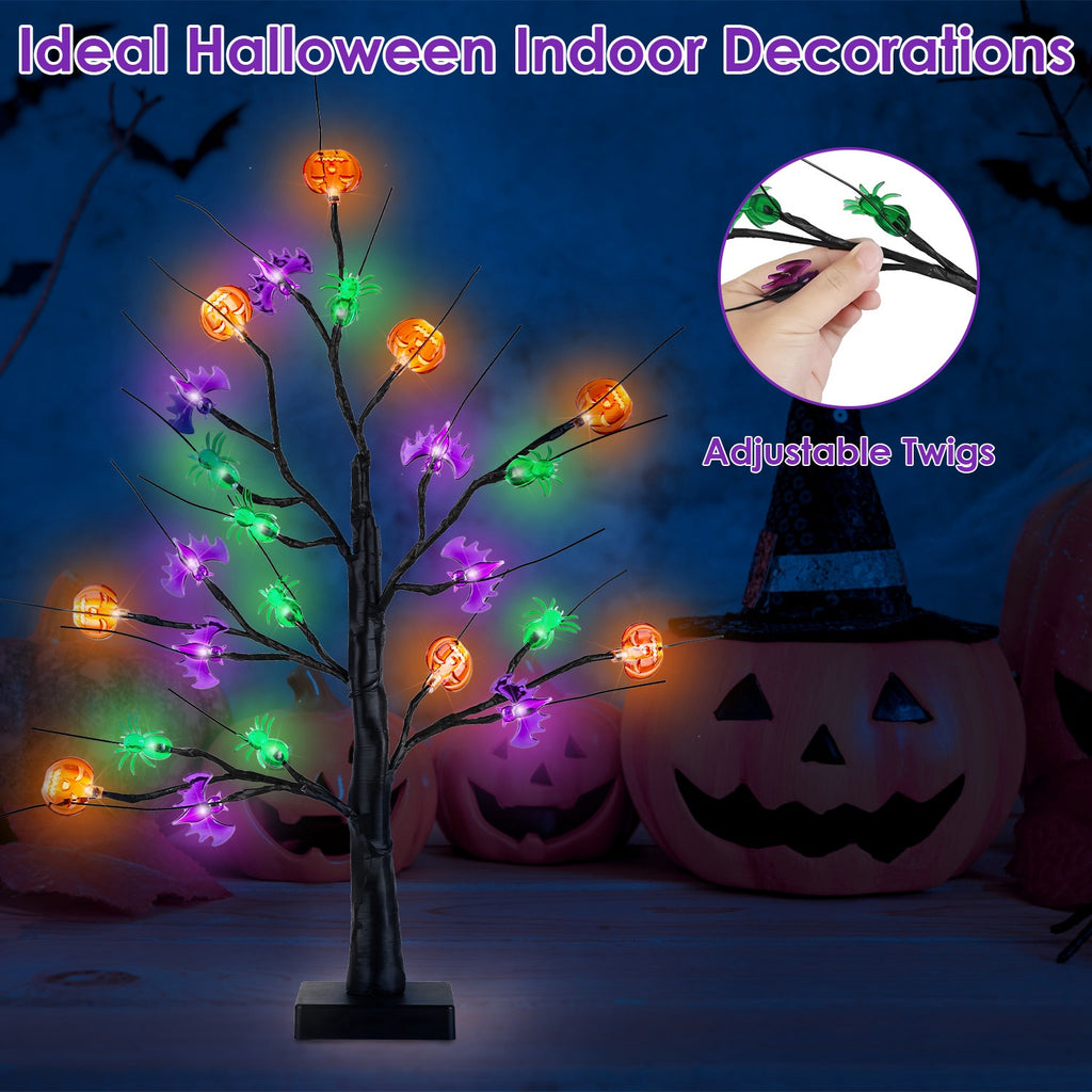 Lighted Halloween Tabletop Trees, Set of 2 with Timer – image 8