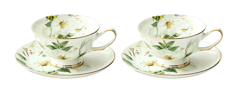 Household British Bone China Coffee Cup Set