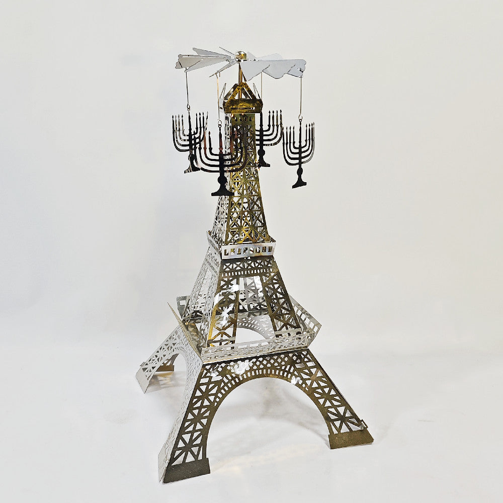 Paris Tower Aromatherapy Revolving Scenic Lantern Rotating Candlestick