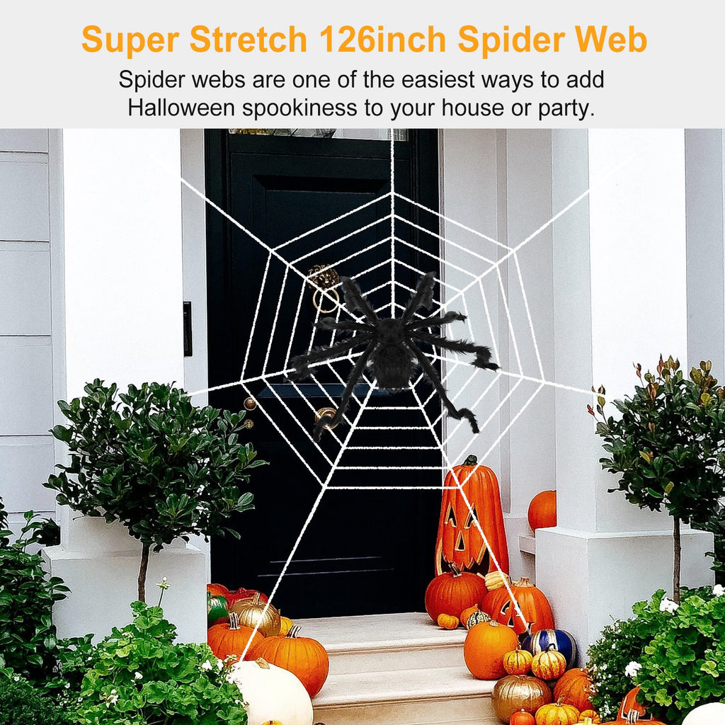 Giant 49 in Halloween Spider with 126 in Stretch Web – image 7