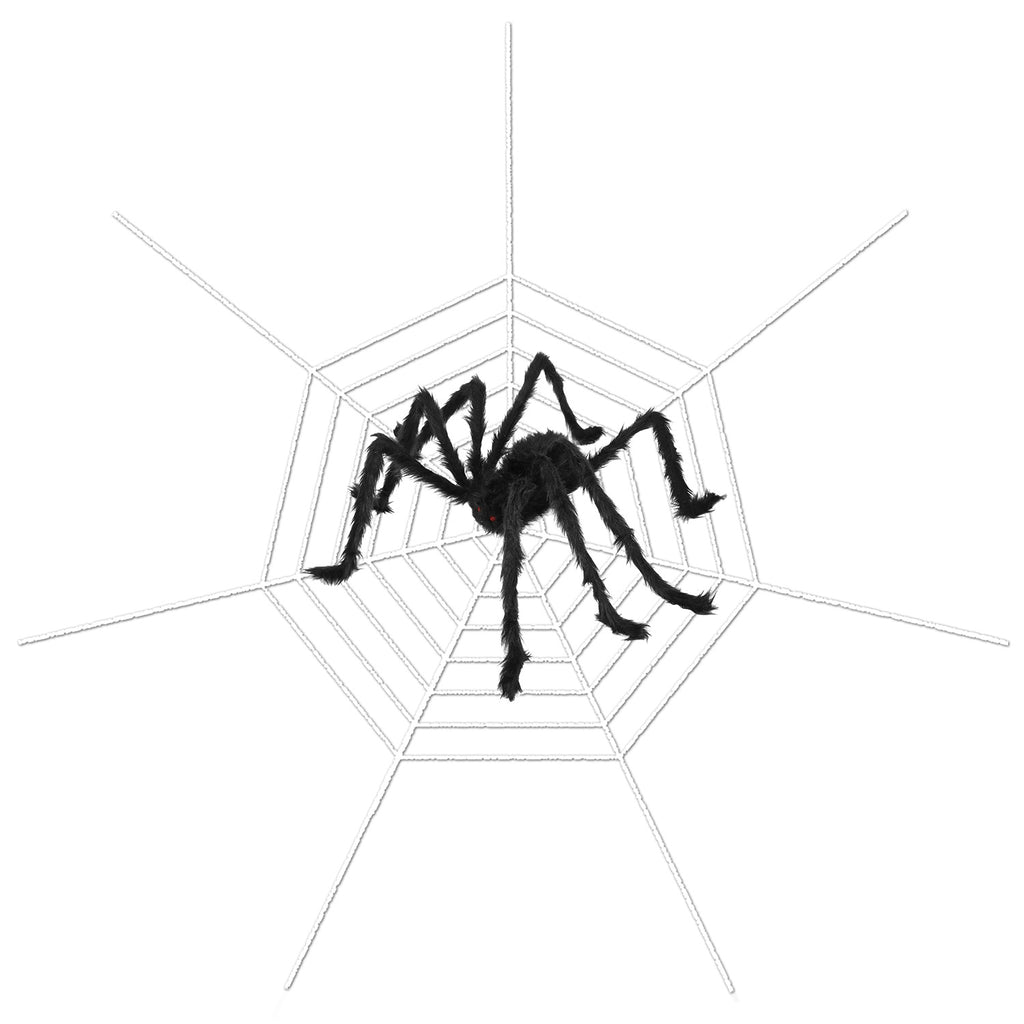 Giant 49 in Halloween Spider with 126 in Stretch Web – image 2