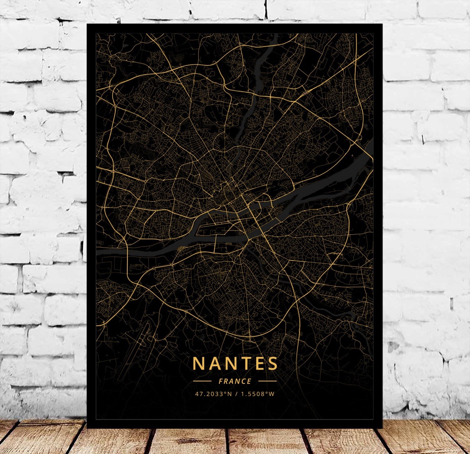 Paris Marseille Metz Poster Canvas Painting