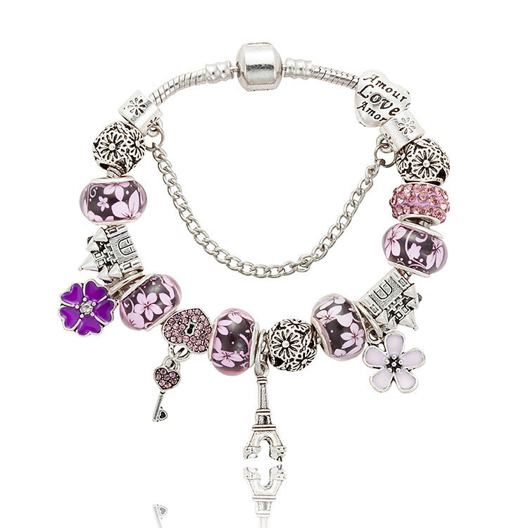 Eiffel Tower Pendant Bracelet