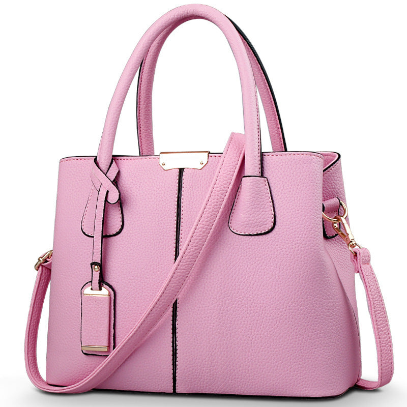 Structured Satchel Tote in Pink