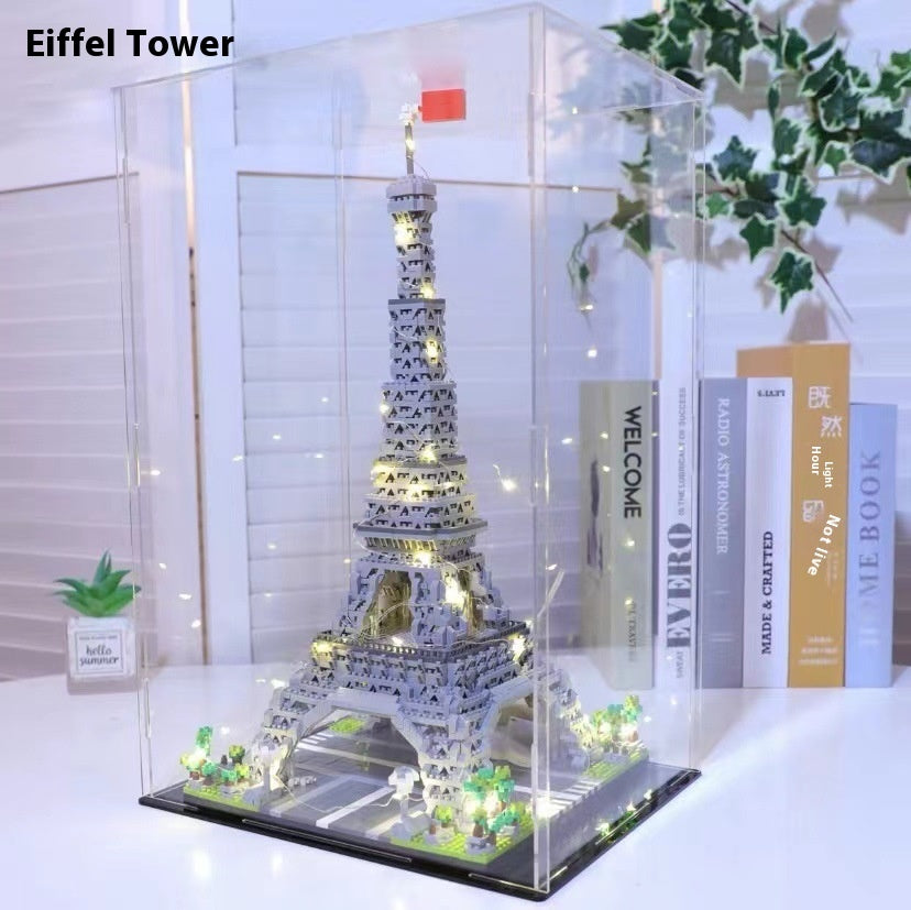 Paris Tower Building Blocks Assembling Small Particles World Architecture