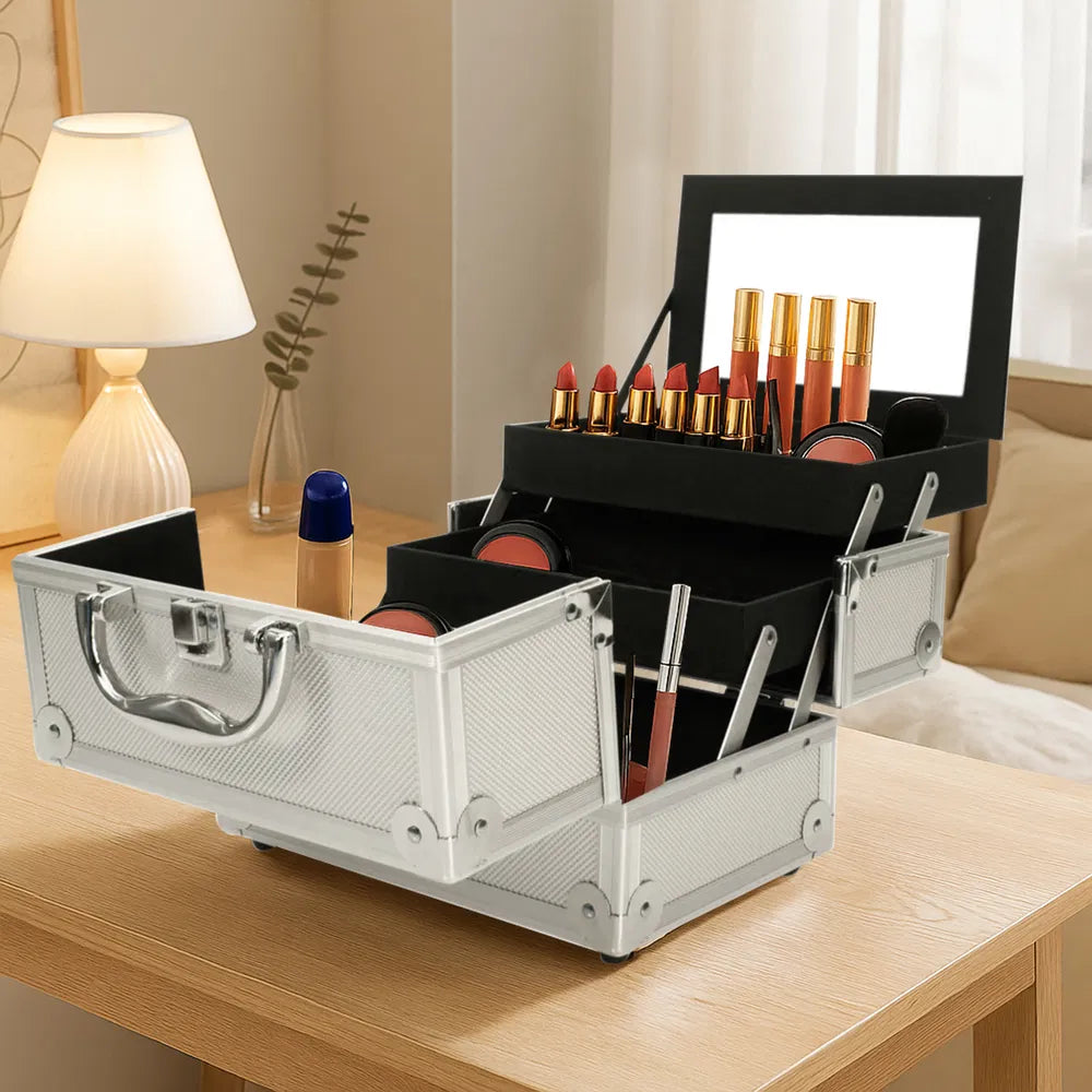Aluminum Makeup Train Case, product photo 6